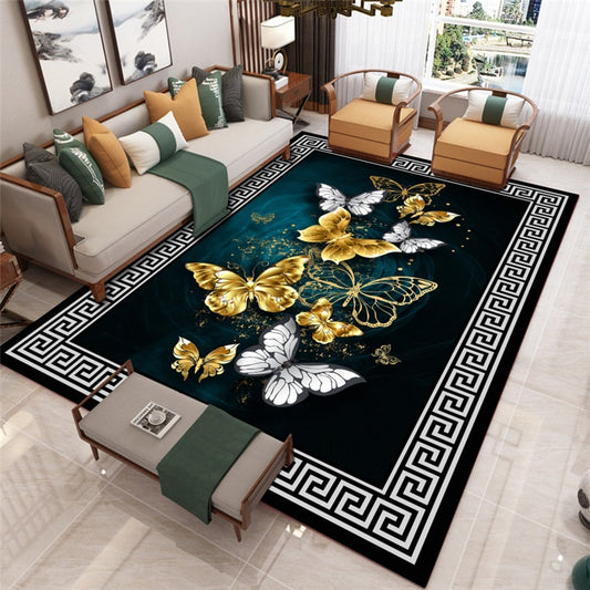 Chinese Style Living Room Carpet Coffee Table Floor Mat Chinese Style Study Bedroom Bedside Home Decoration Non-slip Floor Mat